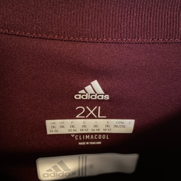 Adidas Climacool Burgundy Pullover Size 2XL - Picture 2 of 6